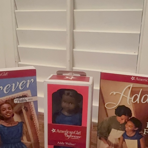 American Girl Addy Walker Mini Doll with Blue Dress and Books - Picture 5 of 5